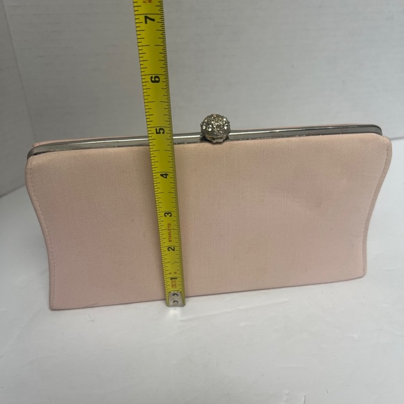 Chic Blush Clutch with Silver Accents - Picture 7 of 7